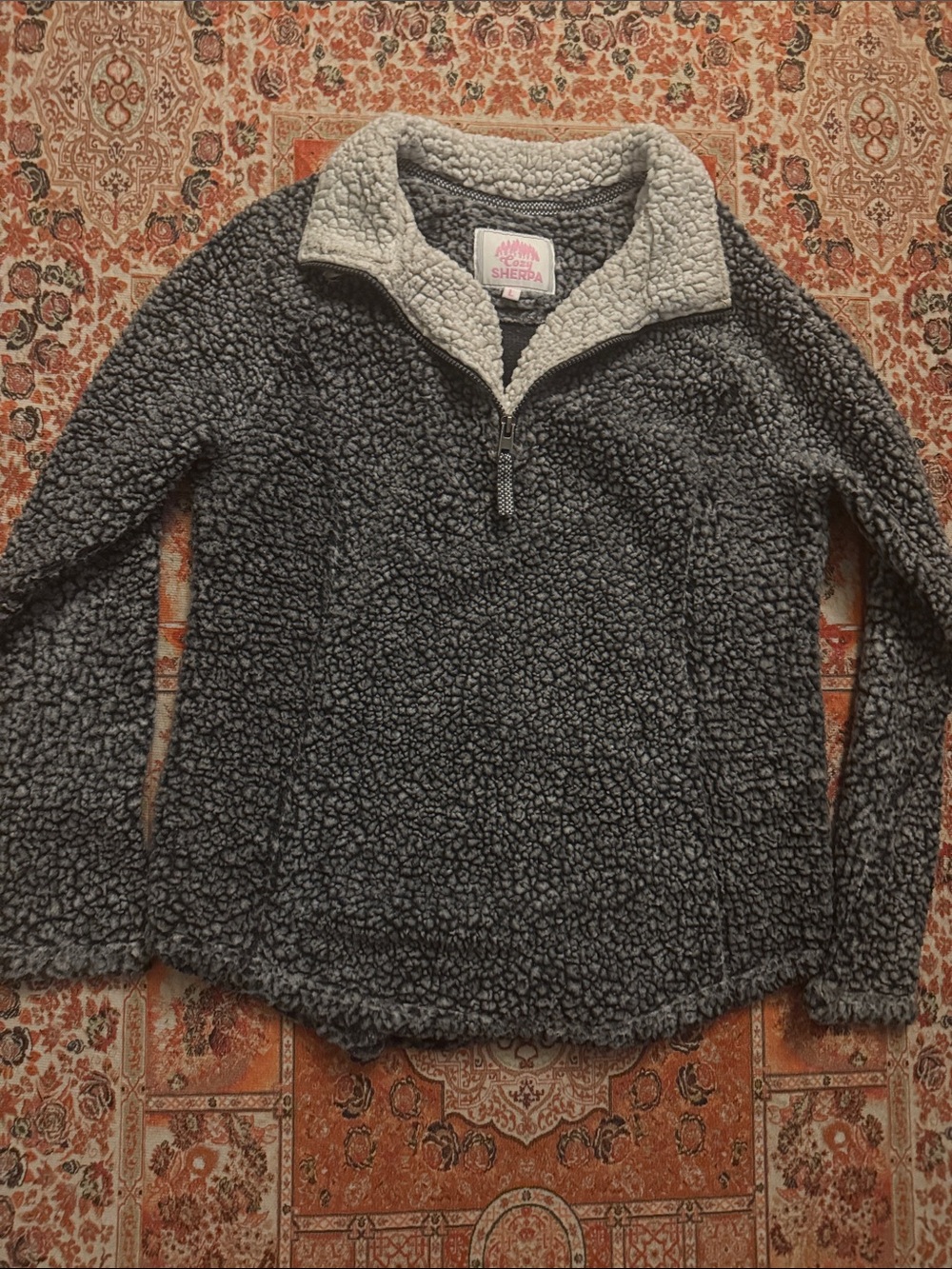 Women's Gray Half-Zip Pullover
